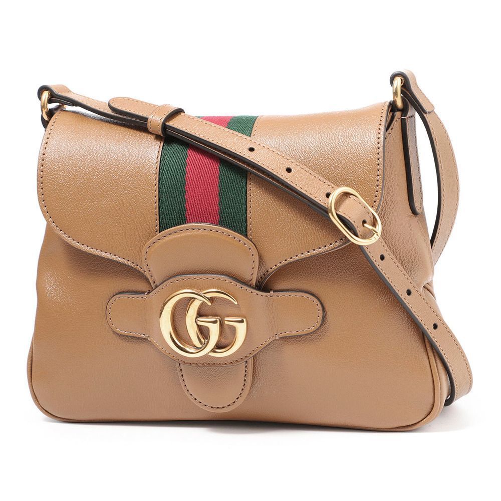 Gucci Shoulder Bag Brown GG Marmont